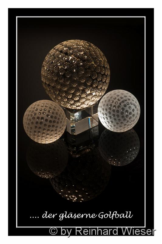 Glas Golfball_02.jpg - Großer und kleiner Glas Golfball